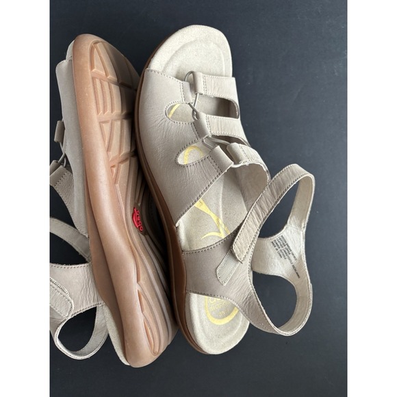 Abeo Biosystem Beige Leather Brook‎ Sandal WN10 - Picture 5 of 7